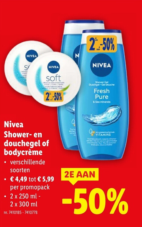 Shower- en douchegel of bodycrème