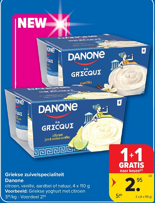 Griekse zuivelspecialiteit Danone
