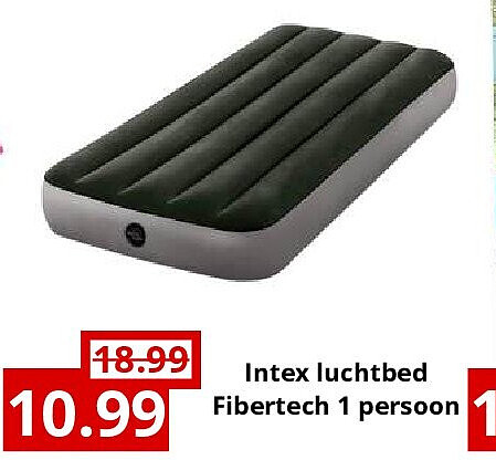 Intex luchtbed Fibertech 1 persoon