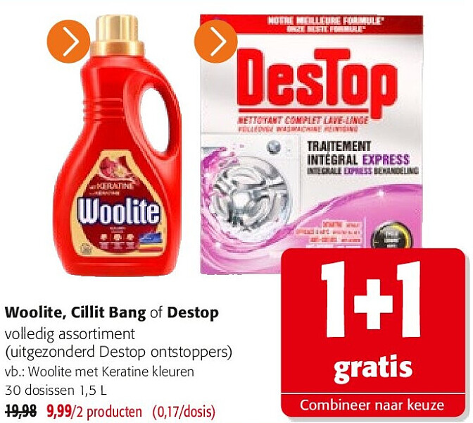 Woolite met Keratine kleuren