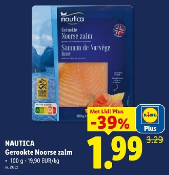 Gerookte Noorse zalm