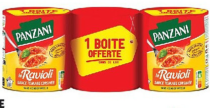 Ravioli à la sauce tomate cuisinée Panzani