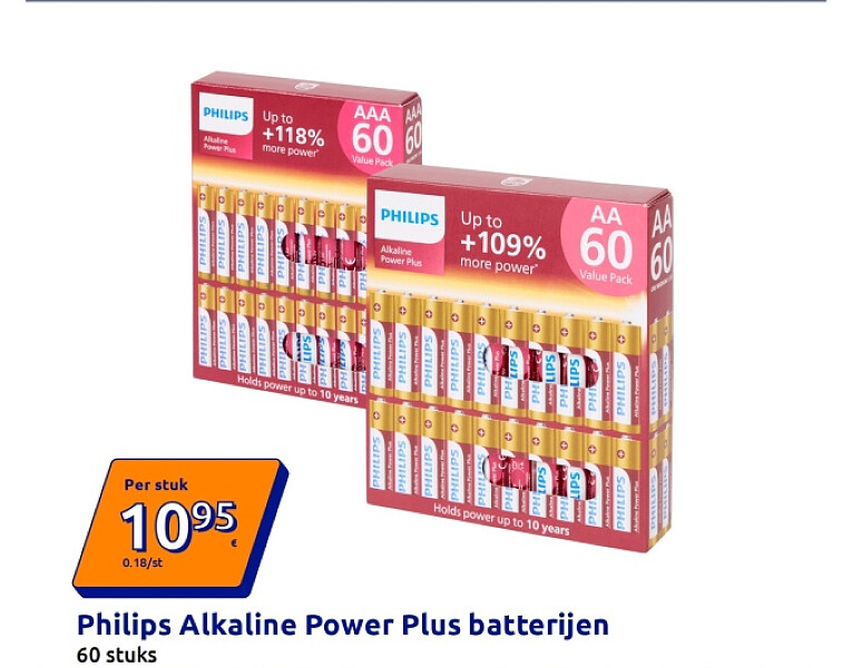 Philips Alkaline Power Plus batterijen