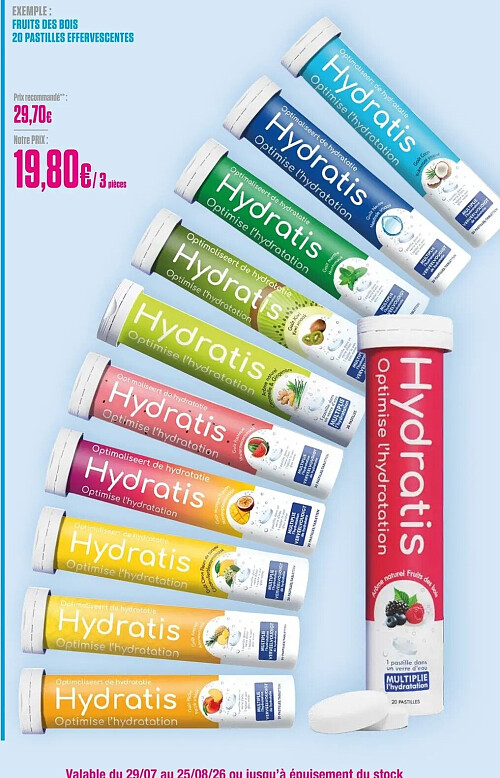 Fruits des Bois 20 pastilles effervescentes