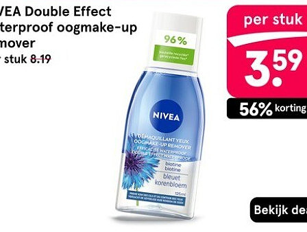 Double Effect waterproof oogmake-up remover