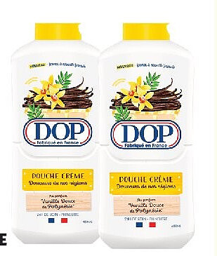 Crème de douche au parfum de vanille douce de Polynésie Dop 480 ml