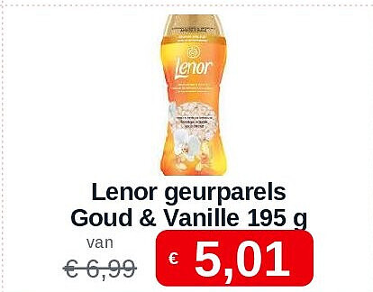 Lenor geurparels Goud & Vanille 195 g