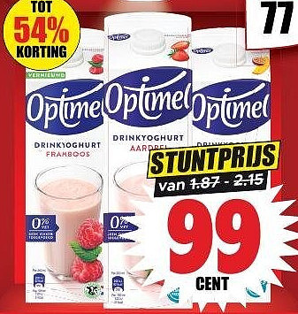Optimel drinkyoghurt