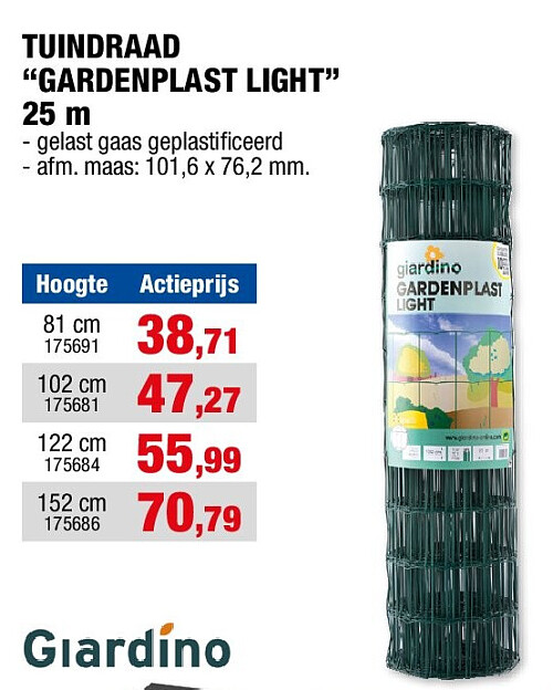 TUINDRAAD “GARDENPLAST LIGHT” 25 m