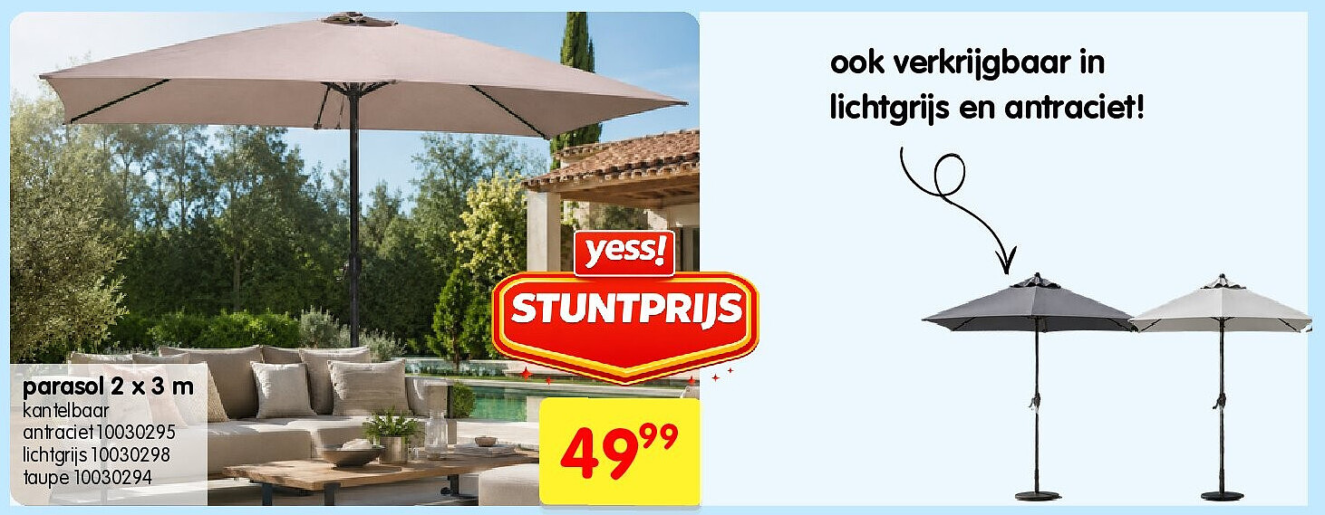 parasol 2 x 3 m
