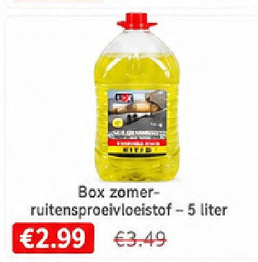 Box zomerruitensproeivloeistof - 5 liter