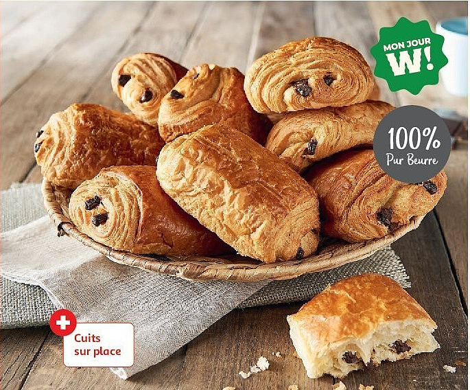 Pains au chocolat pur beurre