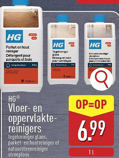 Vloer- en oppervlakte­ reinigers