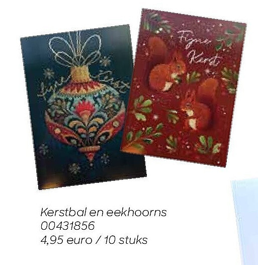 Kerstbal en eekhoorns