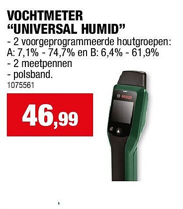 VOCHTMETER “UNIVERSAL HUMID”