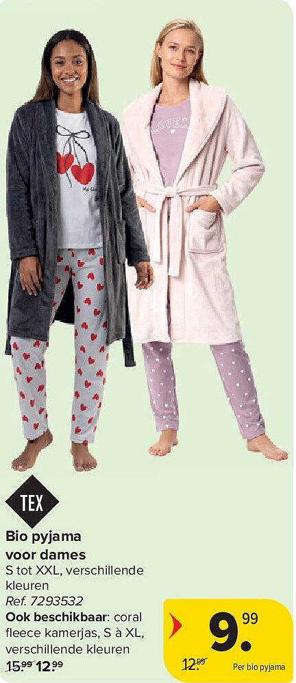Bio pyjama voor dames