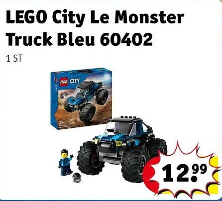 LEGO City Le Monster Truck Bleu 60402