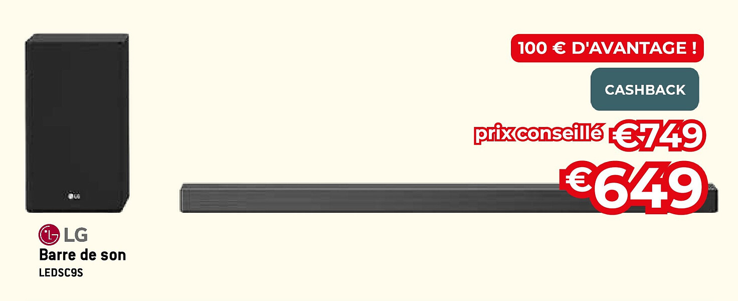Barre de son LEDSC9S