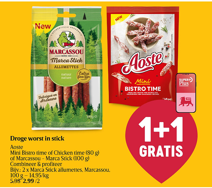 Saucisson en stick