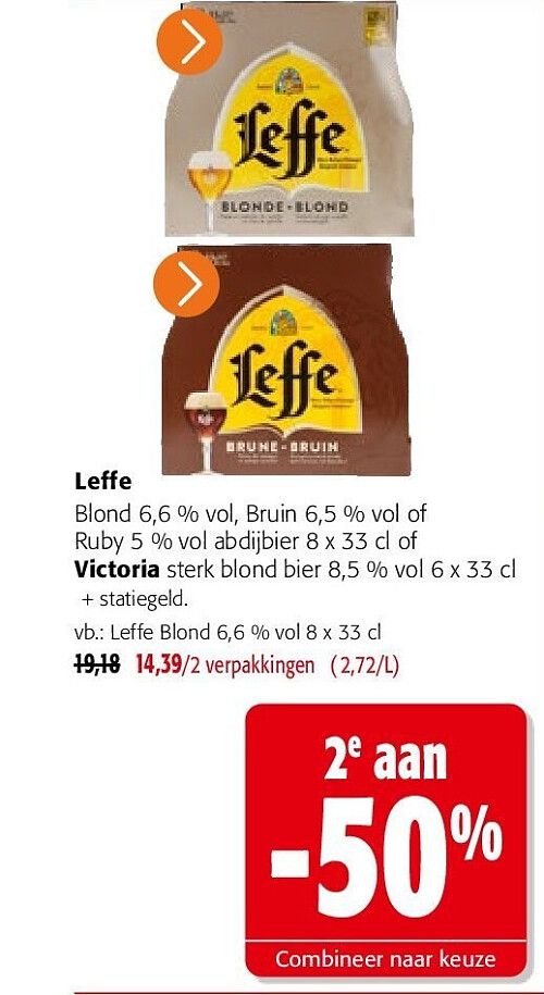 Leffe Blond 6,6 % vol 8 x 33 cl