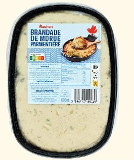 Brandade de morue parmentière Auchan 600 g