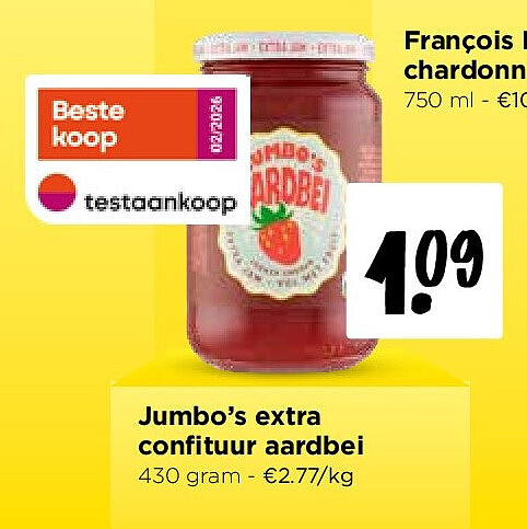 Jumbo’s extra confituur aardbei