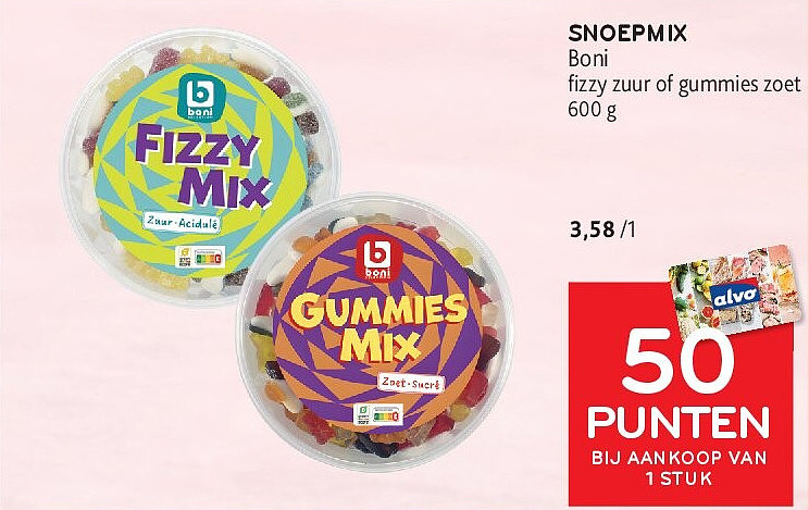 SNOEPMIX Boni fi zzy zuur of gummies zoet