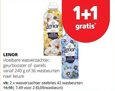 LENOR wasverzachter zeebries 42 wasbeurten