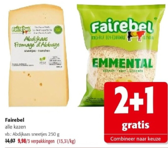 Fairebel Abdijkaas sneetjes 250 g