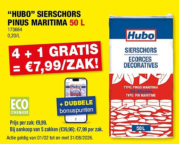 “HUBO” SIERSCHORS PINUS MARITIMA 50 L