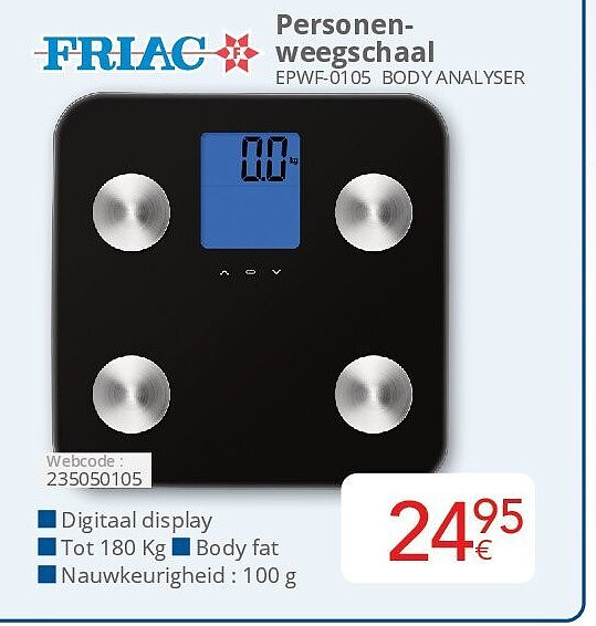 Friac Personenweegschaal EPWF-0105 BODY ANALYSER