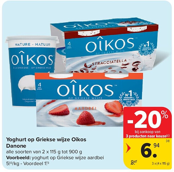 Yoghurt op Griekse wijze Oîkos Danone
