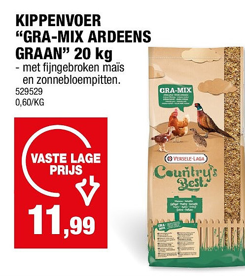 KIPPENVOER “GRA-MIX ARDEENS GRAAN” 20 kg