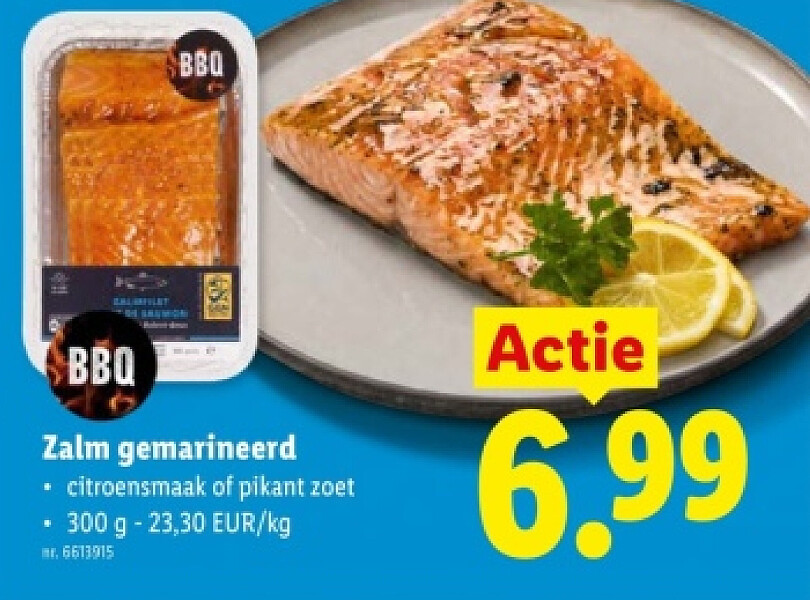 Zalm gemarineerd