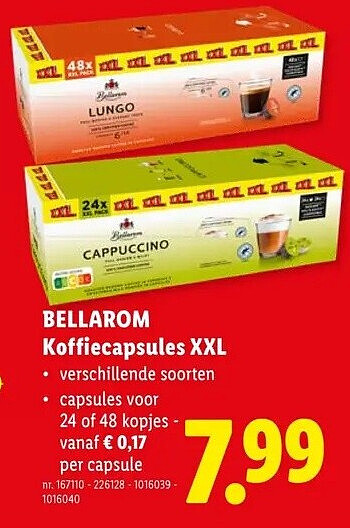 Koffiecapsules XXL