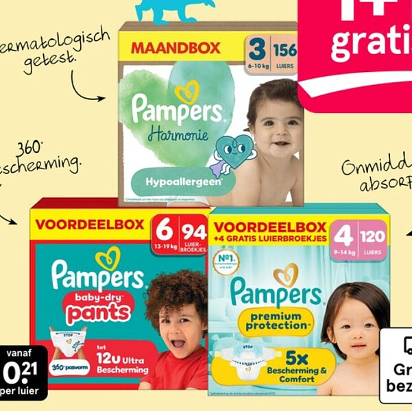Pampers voordeelboxen