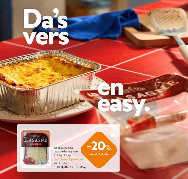 Boni Selection lasagne bolognese 400 g of 1 kg