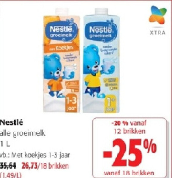 Nestlé alle groeimelk 1L