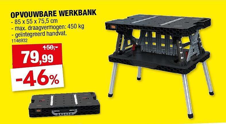 OPVOUWBARE WERKBANK