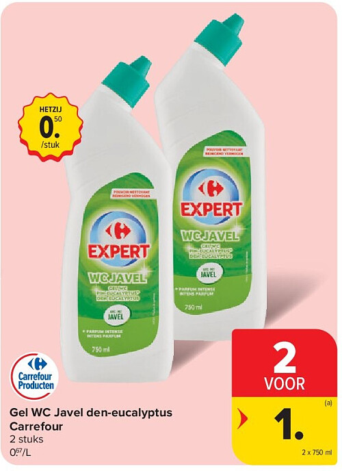 Gel WC Javel den-eucalyptus Carrefour