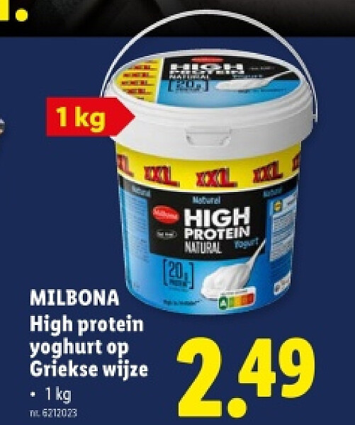 High protein yoghurt op Griekse wijze