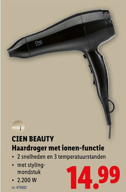 Haardroger met ionen-functie