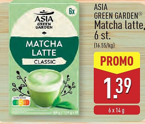 Matcha latte, 6st.