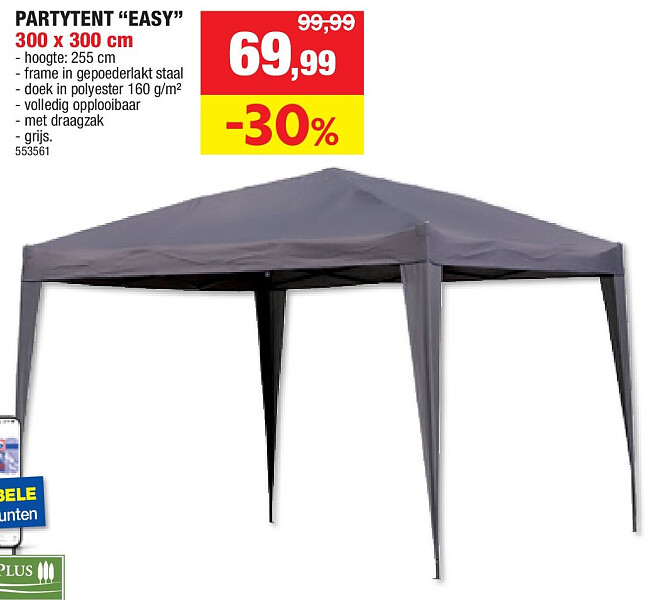 PARTYTENT “EASY” 300 x 300 cm