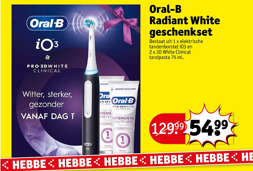 Oral-B Radiant White geschenkset