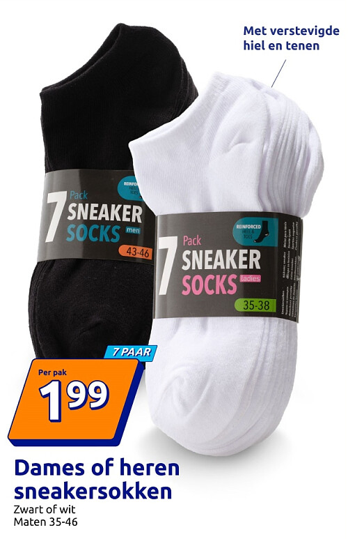 Dames of heren sneakersokken