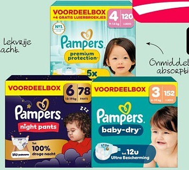 Pampers voordeelboxen