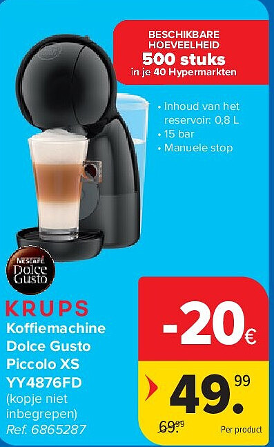 Koffiemachine Dolce Gusto Piccolo XS YY4876FD