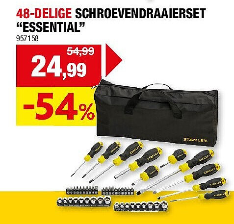 48-DELIGE SCHROEVENDRAAIERSET “ESSENTIAL”