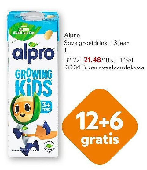 Alpro Soya groeidrink 1-3 jaar 1 L